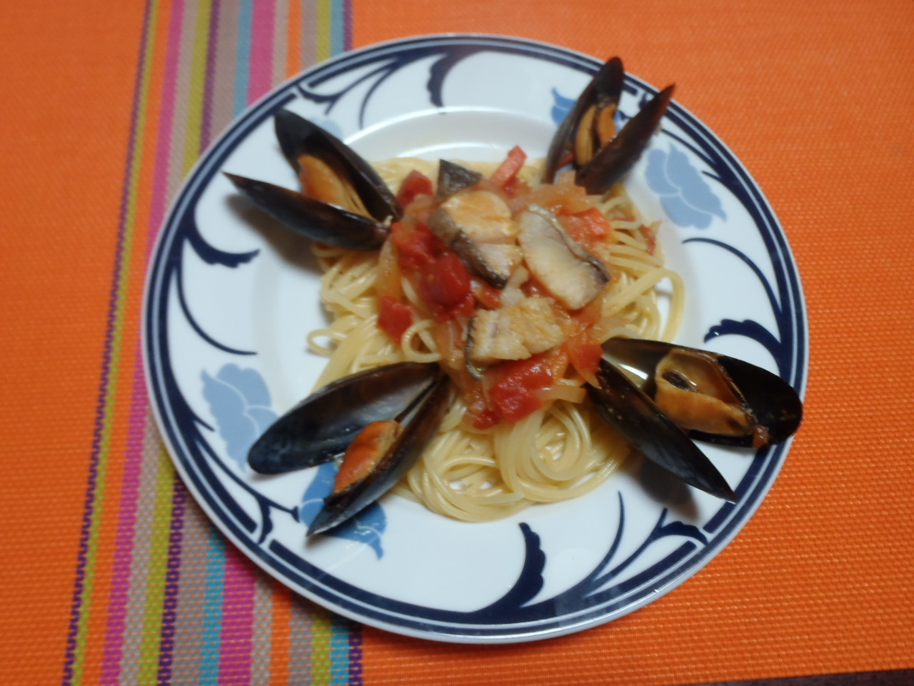 タラとムール貝のトマトスパゲッティ 世界の料理ショー とレシピ